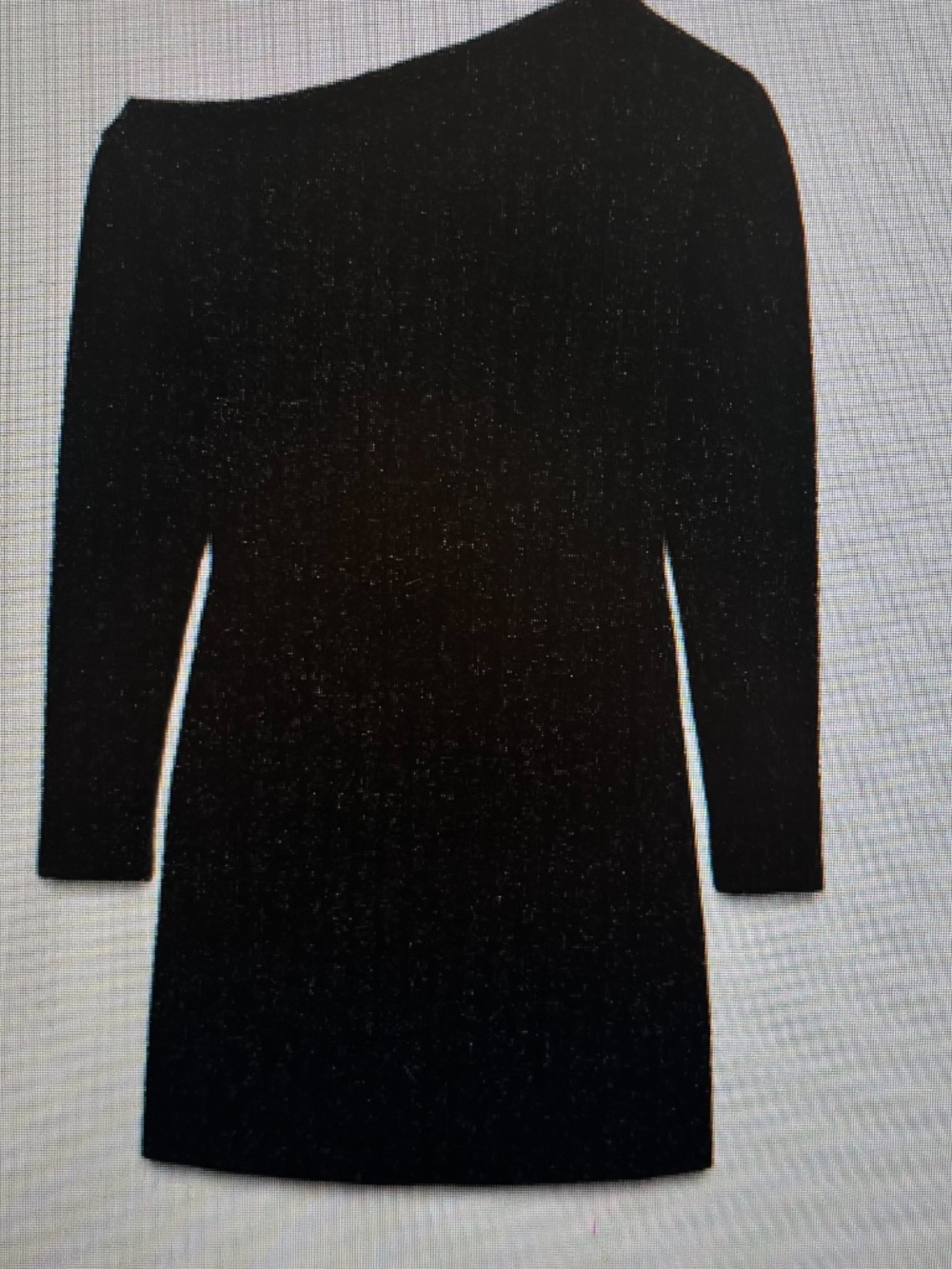 Zara long sleeve shimmer dress